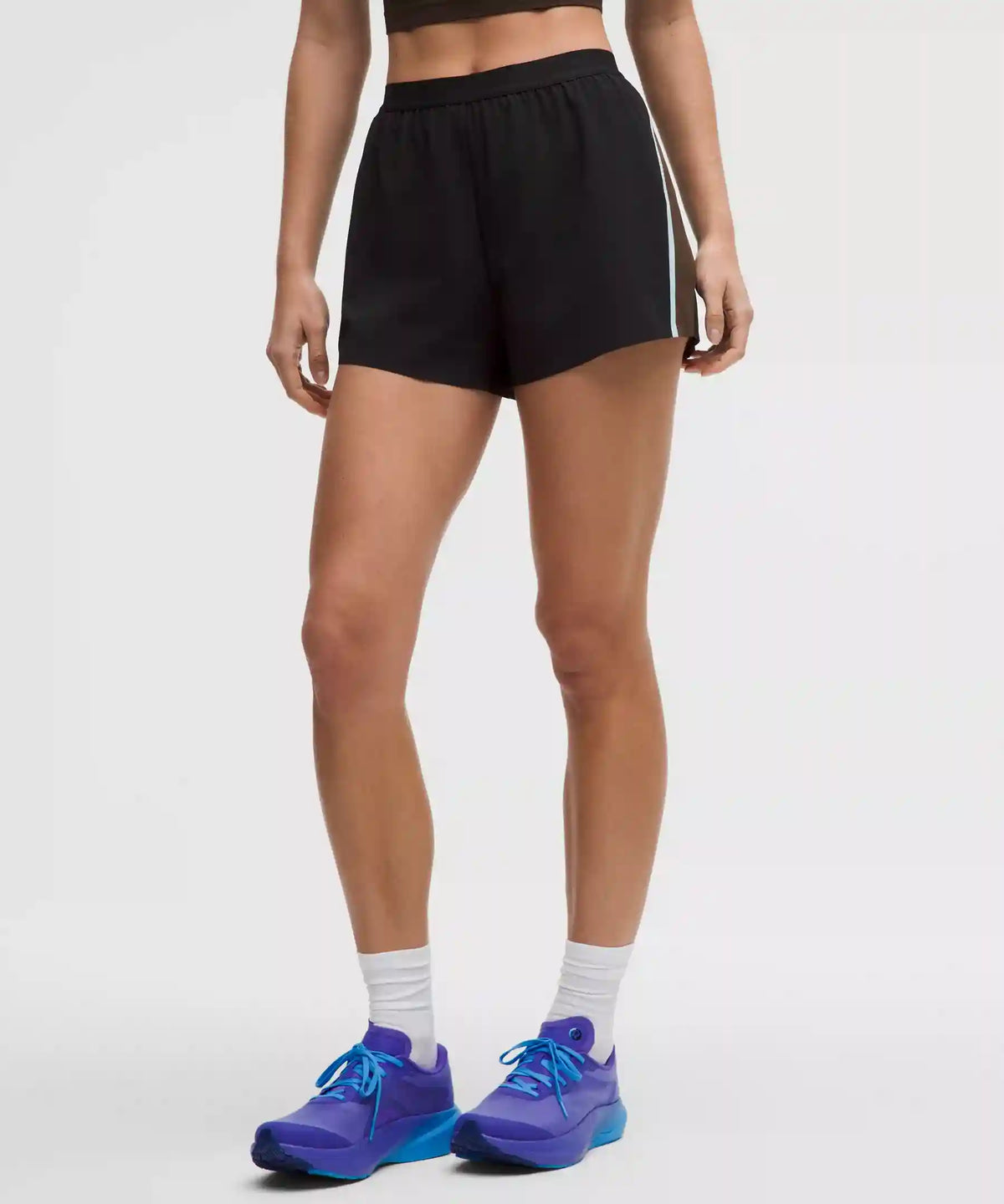 High-Rise Split Short 3" *Stripe