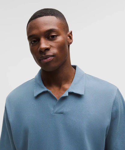 Pique Performer Johnny-Collar Short-Sleeve Shirt