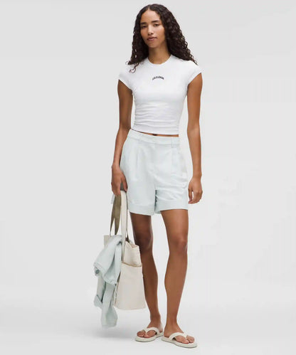 LuluLinen High-Rise Short 6"