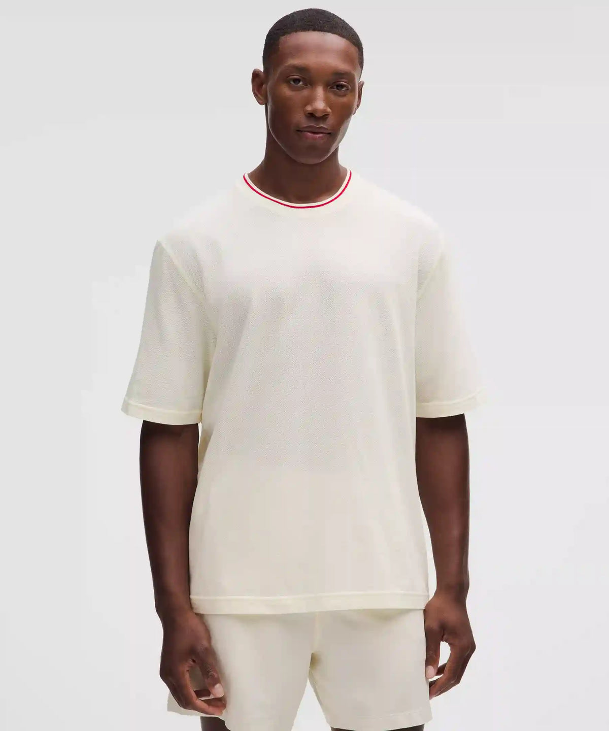 Mesh-Knit Jersey Short-Sleeve Shirt