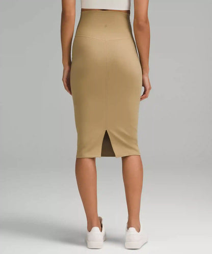 Nulu Slim-Fit High-Rise Midi Skirt